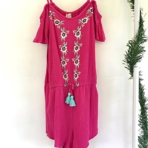 🔥 JESSICA SIMPSON pink floral romper